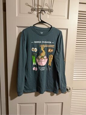 Pusheen Unisex Ramen Long Sleeve Tee Shirt 2026 Spring Box Exclusive Size Medium